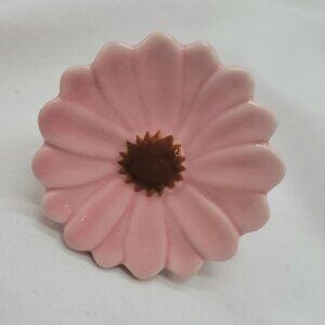 Nora Fleming "Flower Power" Mini Gerber Daisy Pink A41 Ceramic Charm For Serving